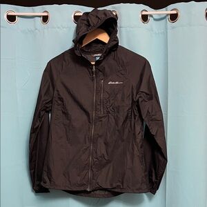 Eddie Bauer Black Windbreaker